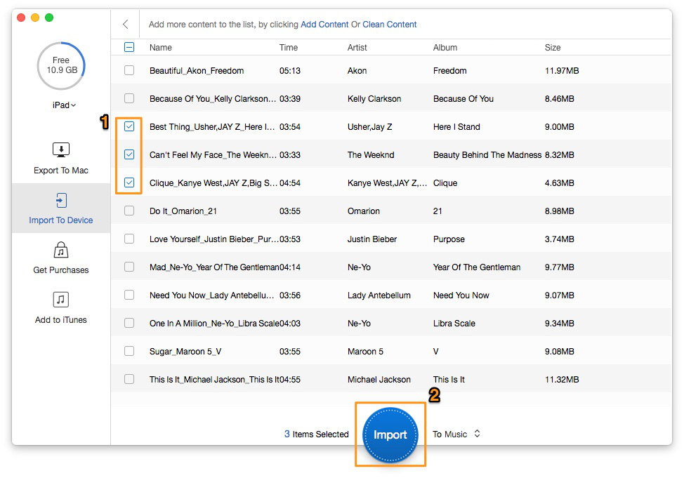 How to Transfer Music from iPhone to iPad – Step 4