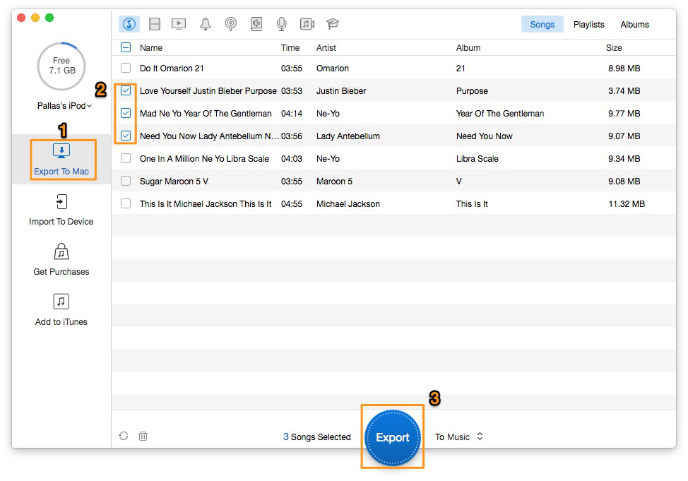 How to Transfer Music from iPod to iPad – Step 2