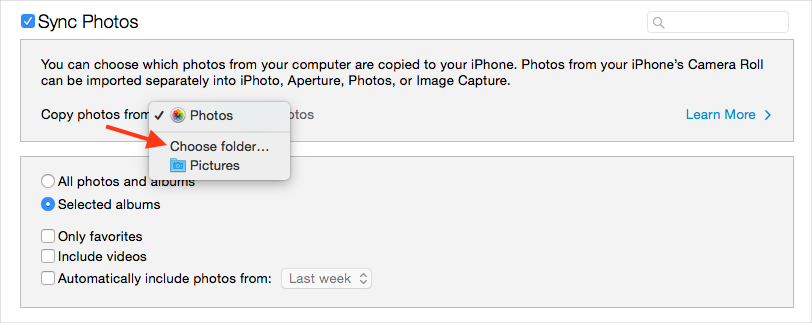 Sync Photos from Computer to iPad with iTunes