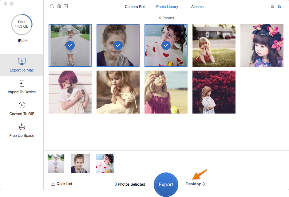 Transfer Photos from iPad to Computer with PrimoPhoto