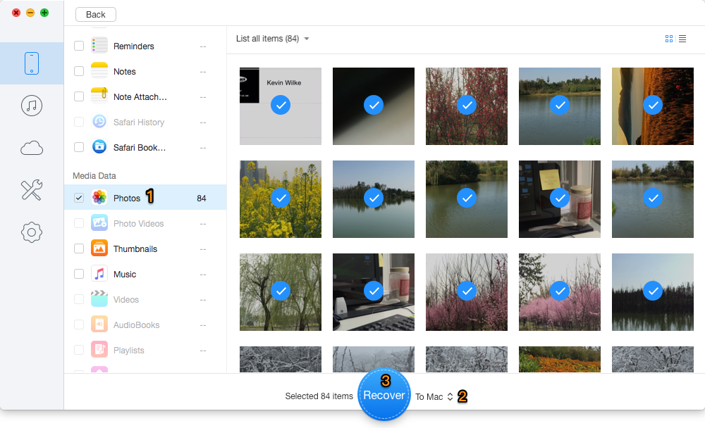 Transfer iPhone Photos to External Hard Drive – Step 3