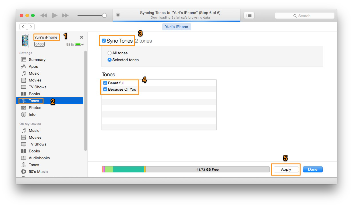 sync ringtones how to iphone from Ringtones How iPhone to to with iPhone Transfer