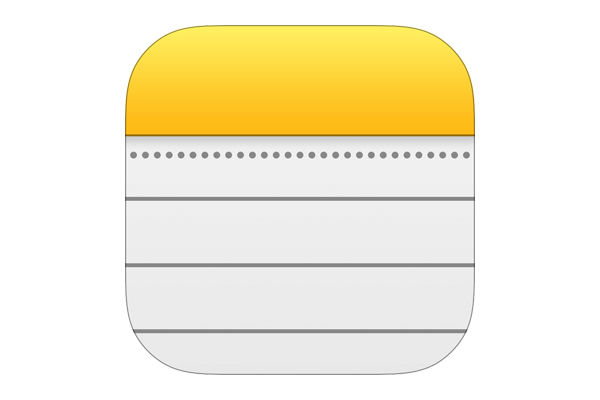 Notes App on iPhone