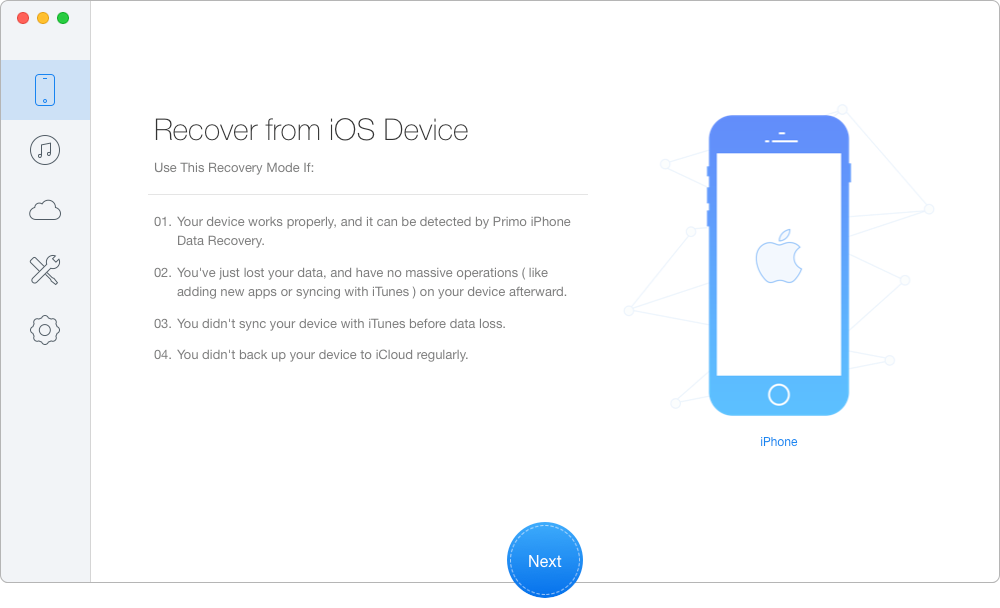 How to Restore WhatsApp Messages from iPhone – Step 1