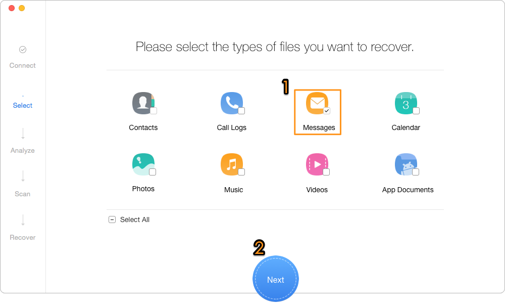 How to Retrieve Deleted Messages on HTC – Step 2