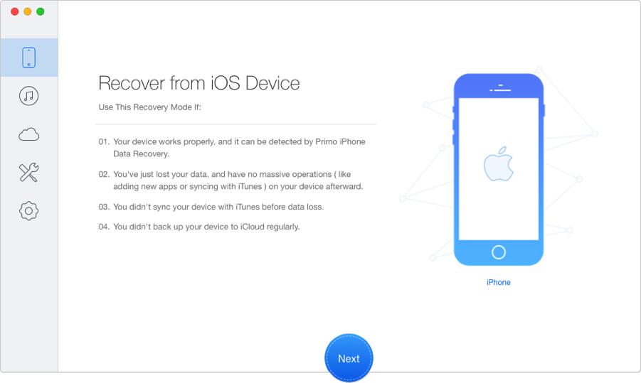How to Recover Deleted WhatsApp Messages on iPhone 8/X – Step 1