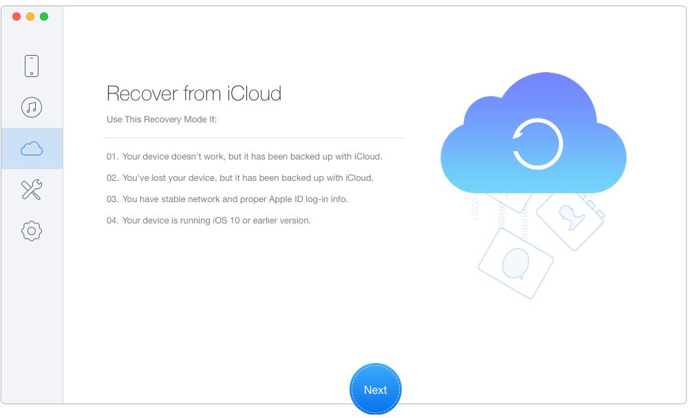 How to Recover Deleted Reminders from iPhone X/8 (Plus) – Step 1