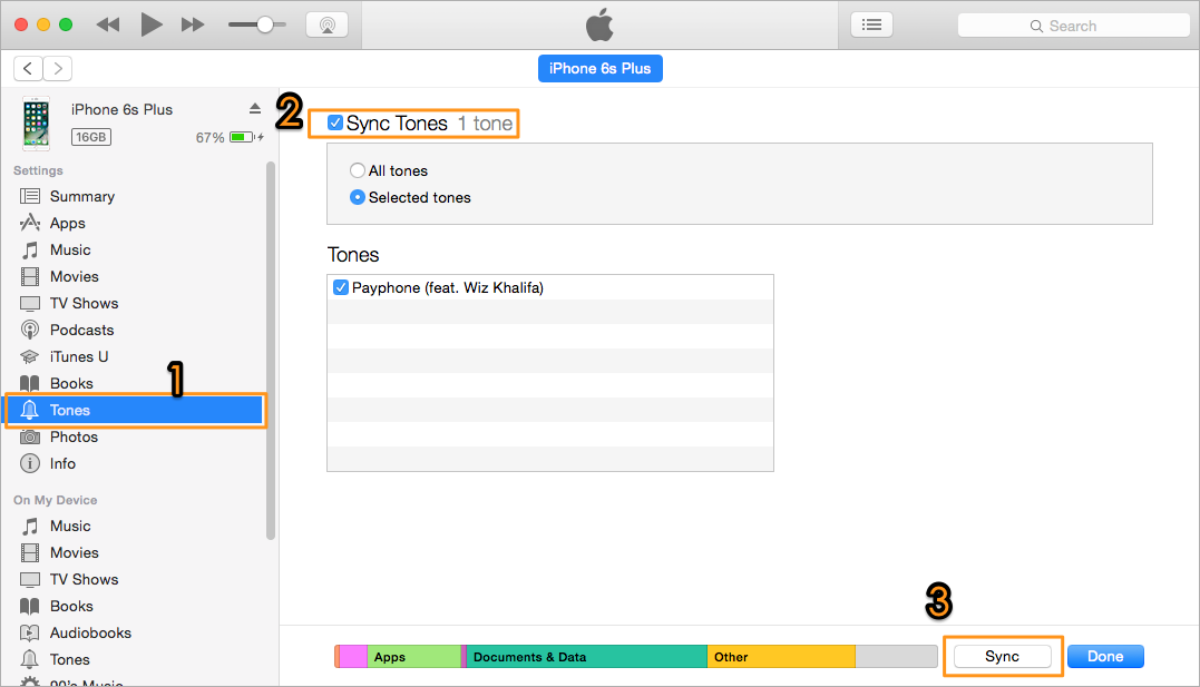 Recover Ringtones on iPhone with iTunes