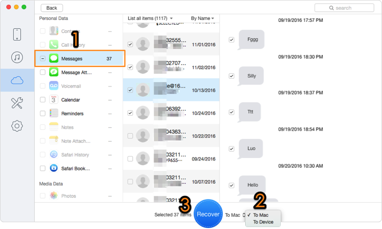 How to Restore Messages from iCloud Backup – Step 2
