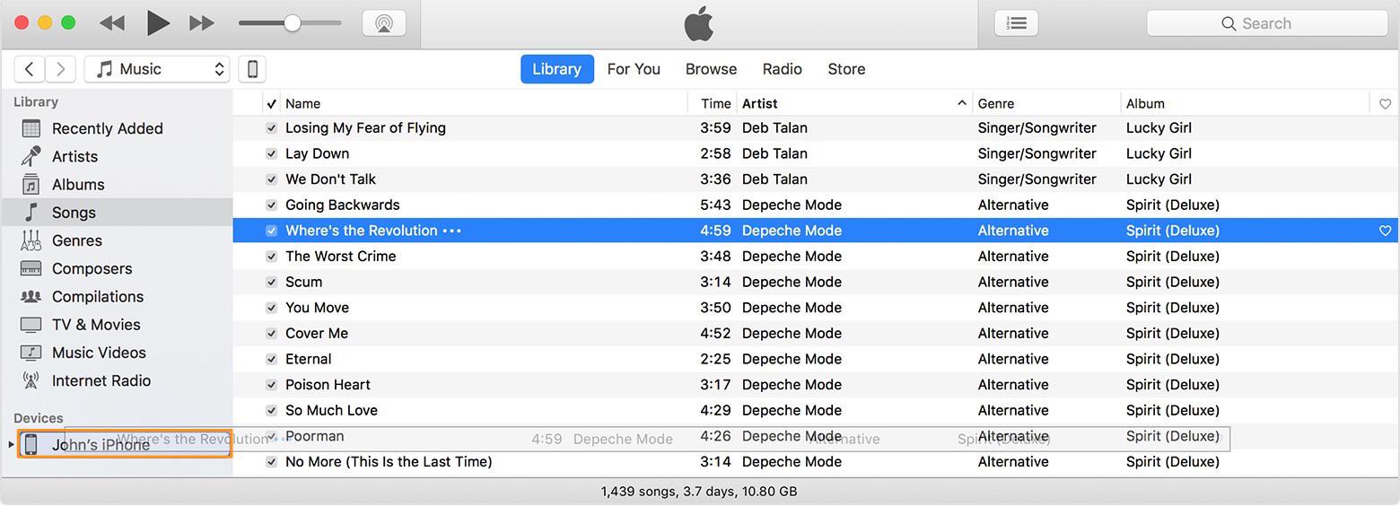 How to Transfer Music from iTunes to iPhone X/8 (Plus)