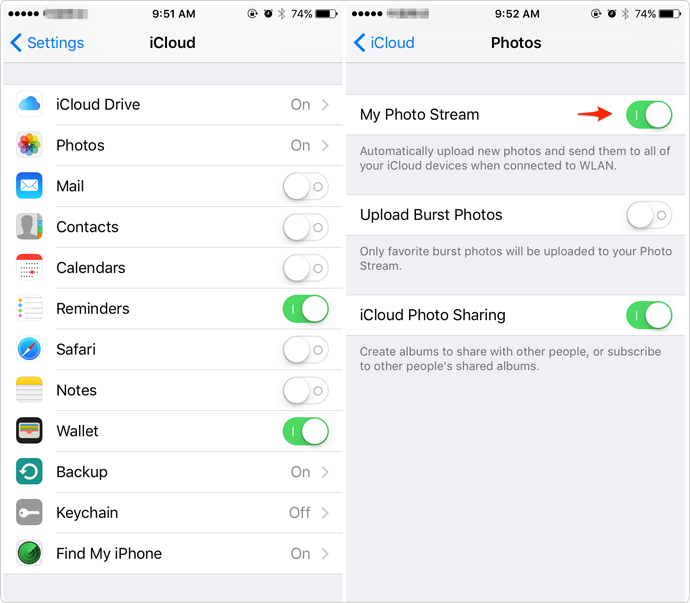 Transfer Photos from iPhone to iPad with Photo Stream