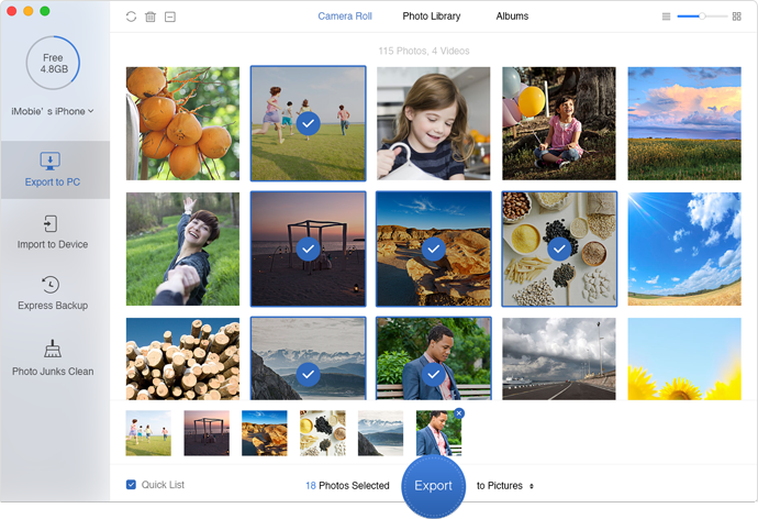 Transfer Photos from iPhone to iPad Using PrimoPhoto