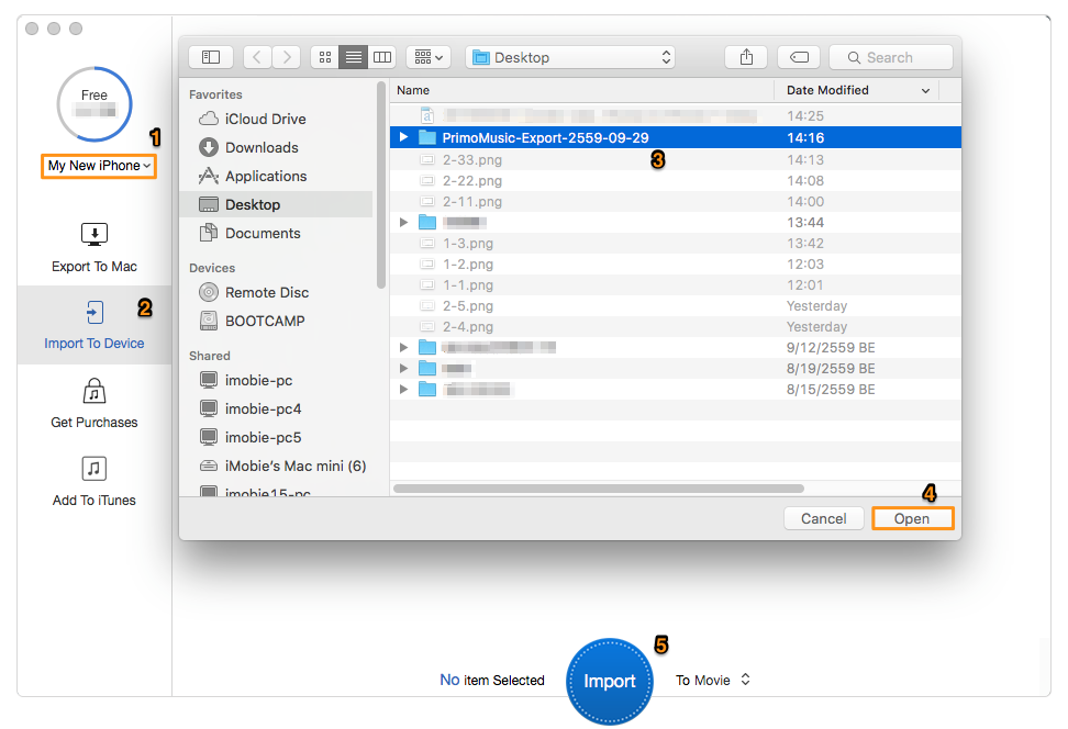 Transfer Videos from Old iPhone to iPhone 7 Plus – Step 4