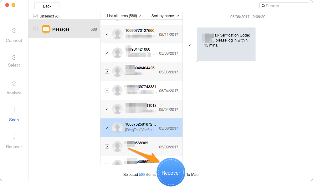 How to Undelete Text Messages on Android Quickly – Step 3