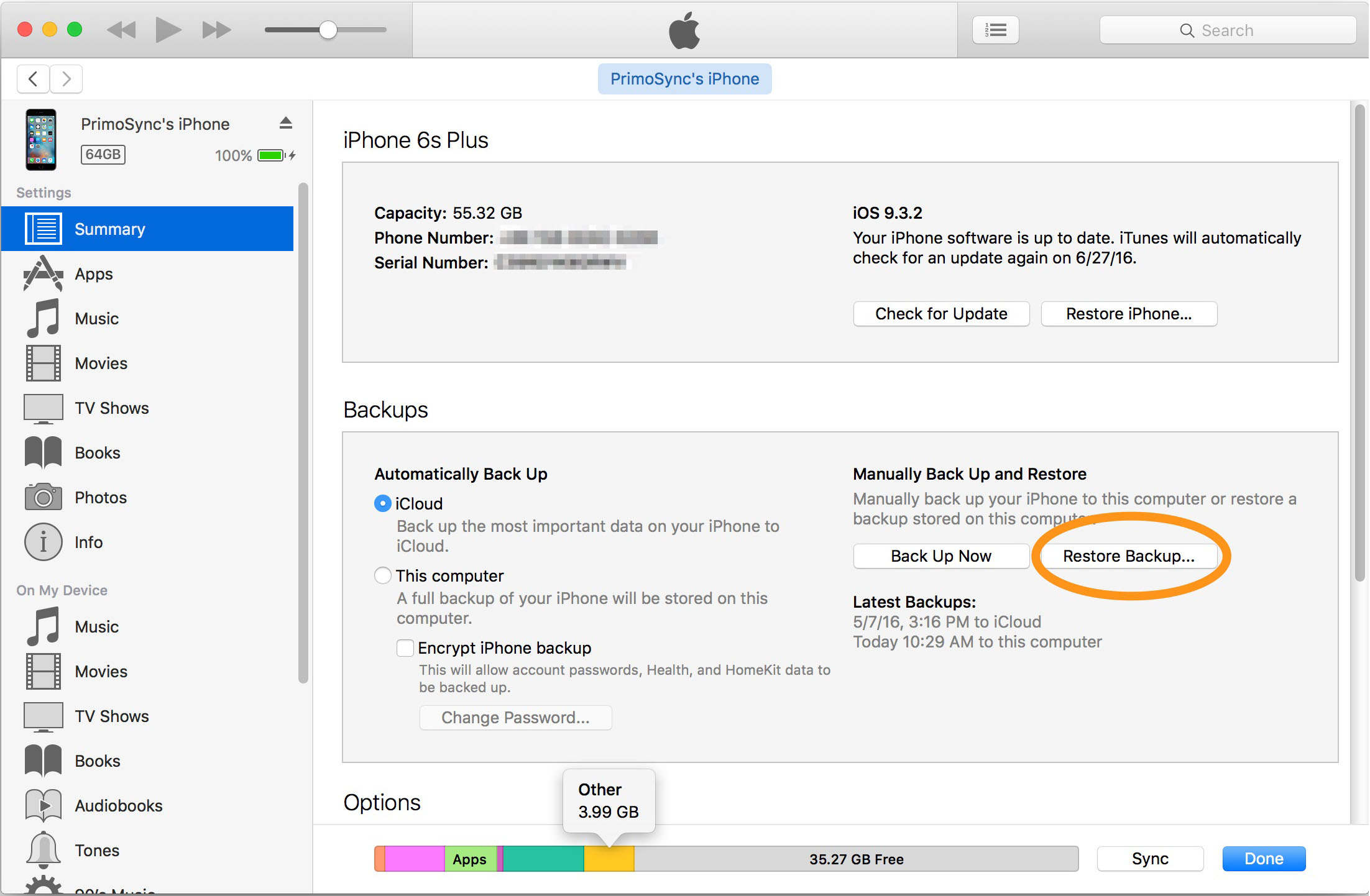 How to Completely Remove Other on iPhone – Step 2